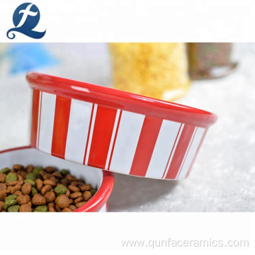 Wholesale Printed Pet Feeder Ceramic Dog Food Bowl